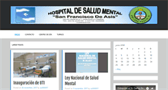 Desktop Screenshot of hospitalsanfranciscodeasis.org